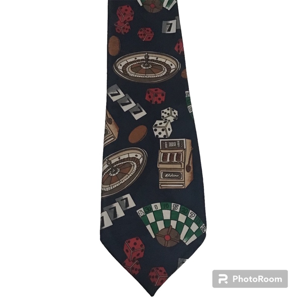 Renaissance Navy Novelty Dice Slots Cards Roulette Wheel Tie‎